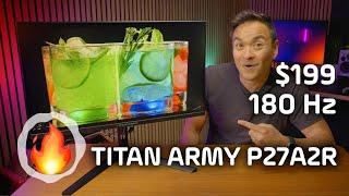 TITAN ARMY P27A2R Gaming Monitor Review - More for LESS!