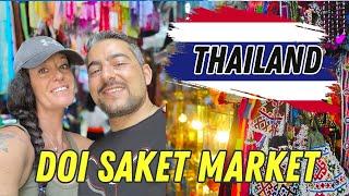 LOCAL MARKET in  Doi Saket, CHIANG MAI Thailand Travel Vlog