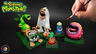 Making ALL MONSTERS of MY SINGING MONSTERS! (Mammott, Potbelly, Maw, Dipsters & ...) | PlastiVerse