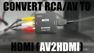 Convert AV/RCA to HDMI | AV2HDMI SETUP | 2024