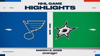 NHL Highlights | Blues vs. Stars - March 2, 2025