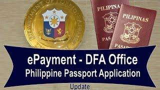 ePayment | Philippine Passport Application | DFA Office (Update)