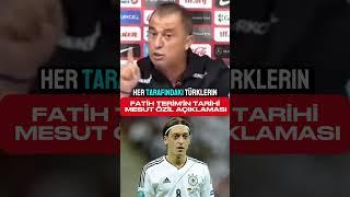 FATİH TERİM'DEN TARİHİ MESUT ÖZİL AÇIKLAMASI #shorts #türkiye #fatihterim #mesutözil  #football