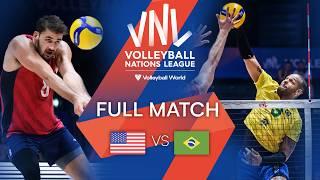  USA vs.  BRA - Full Match | Men’s VNL 2022