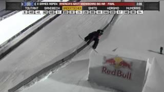 Ulrik Badertscher Run 6 Snowboard Big Air final - X Games