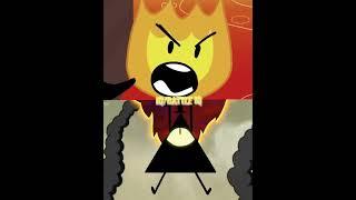 Firey Has Left The Chat | Object Shows vs Cartoons Part 19 #objectshow #cartoon #1v1 #edit #shorts
