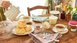 Welcome to our home cafe w/ How to make scones in 30 minutes & peony buds bloom