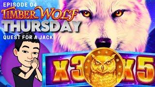 TIMBER WOLF THURSDAY!  [EP 04] QUEST FOR A JACKPOT! TIMBER WOLF CHIEF Slot Machine (Aristocrat)