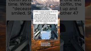 She woke up smiling… inside her own coffin ️