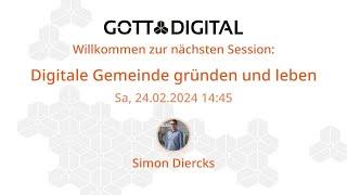 GOTTDIGITAL Konferenz 2024 - Digital Gemeinde gründen