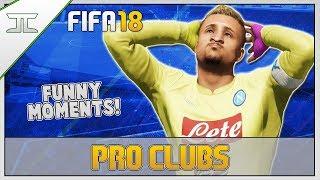 INSANE NINJA PASS FLICK! - FIFA 18 Pro Clubs Funny Moments! (FIFA 18 Funny Moments)