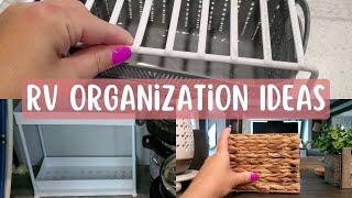 RV Organization Tips & Ideas | ORGANIZE WITH ME! :) 