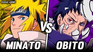 QUEM VENCERIA NUMA LUTA: MINATO vs OBITO COM RINNEGAN