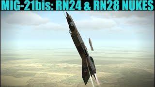 Mig-21bis: RN-24 & RN-28 Nuclear Nuke Bomb Toss Loft Tutorial | DCS WORLD