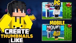 How To Make Thumbnails Like @OyesXD @SenpaiSpider  @PSD1 (In Just 5 minutes)