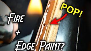 Leather Edge Paint Hack Using Fire