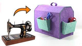 DIY HOMEMADE SEWING MACHINE COVER from Waste CARDBOARD