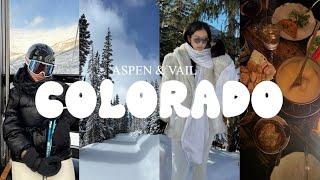 Colorado Travel Vlog | weekend ski trip with friends, first time in aspen + vail & restaurant recs!