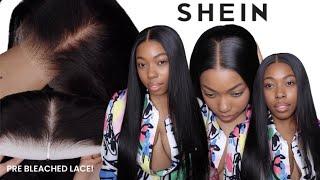 I GOT A PRE BLEACHED KNOTS GLUELESS WIG FROM SHEIN AND OMG, WHAT LACE?! | SHEIN WIG INSTALL & REVIEW