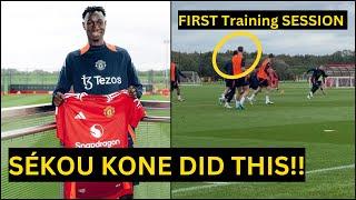 YES!!Sekou Kone STORMS CARRINGTON training & Show SKILLS after Officially Unveiled for Man United