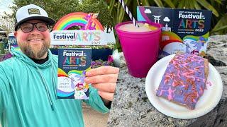 Epcot Festival Of The Arts 2025 | NEW Food & Wonderful Walk of Colorful Cuisine | Walt Disney World