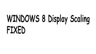 HOW TO FIX ZOOMED IN SCREEN ON WINDOWS 8 7 Windows 8 display scale fixed #windowsdisplay