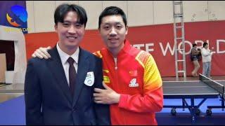 Xu Xin has fun at WTTC Busan 2024