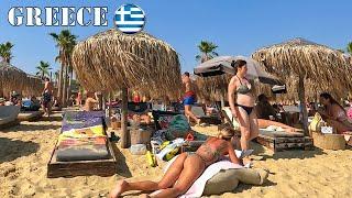 Hot day Beach Walk  Greece Kavala Ammolofoi  Beach vlog Bikini