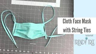 How to Make a Face Mask of Cloth with String Ties