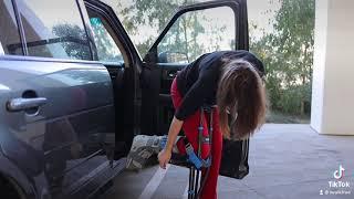 Getting out of a car using iWALK 3.0