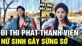 Nữ sinh THỦ KHOA kỳ thi phát thanh bị giám khảo bắt tẩy trang 5 LẦN vì mặt mộc đẹp VÔ THỰC | TÁM TV