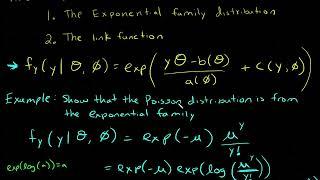 GLM Exponential Family, Example with Poisson distribution finding functions a, b, and c