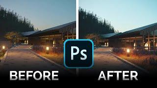 Post Production 004 | Postproduction process for Exterior Rendering | 4pixos Academy