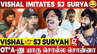 என்னடா Kiya  Hindi காரனுக்கே Hindi சொல்லிக்குடுத்த தமிழன் டாS J Suryah | Vishal | Adhik | Bommai