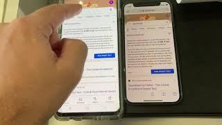 LTE T-mobile VS 5G ATT ( H2O wireless ) speed test on iPhone 12 mini and Samsung Galaxy S10+