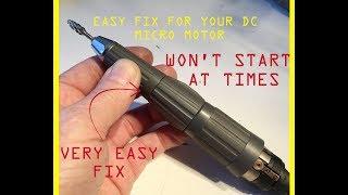 How to fix 30000 RPM electric carving lab handpiece. Disassemble and fix electric handpiece