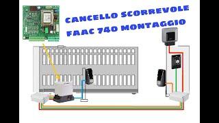 FAAC 740 CANCELLI SCORREVOLI (FASI DI MONTAGGIO)