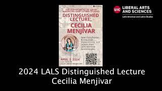 2024 LALS Distinguished Lecture - Cecilia Menjivar