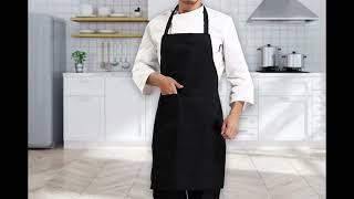 black chef aprons with pockets