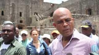 Martelly en colère contre le délabrement de la Citadelle