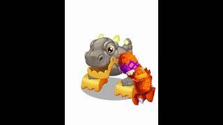 Baby Prismatic Orange T-Rox #mysingingmonsters #viral #art #gaming #trending #fireoasis #msm #trox