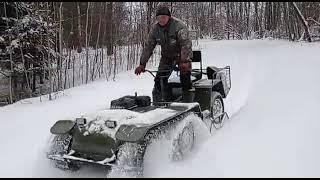 Вездеход POMOR X6 по снегу (видео от наших клиентов)