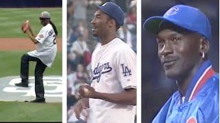 Celebrities First Pitch ( Best Moments)!!!!