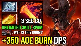 +350 RADIANCE BURN DPS 3 Sec CD Infernal Blade 1v5 Unkillable Wind Waker Skill Spam Doom Dota 2