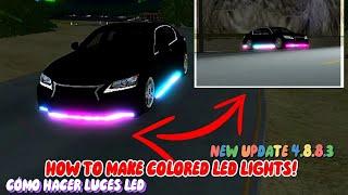 Tutorial for making colored LED lights in Car parking multiplayer All versions Working