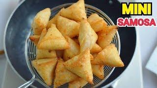 ONE BITE SAMOSA || Crispy Mini Samosa || Perfect Samosa by (YES I CAN COOK) #ChickenSamosa