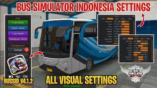 Bus Simulator Indonesia Game All Settings | Bus Simulator Indonesia | Bussid Visual Settings