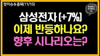 삼성전자 +7% 급반등  이유. 향후 시나리오는?