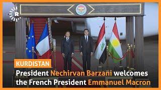 President Nechirvan Barzani welcomes the French President Emmanuel Macron on Sunday