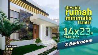 Rumah Minimalis Impian! 14x23 Dengan Desain Sekeren & Senyaman Ini  #simplehouse #housetour